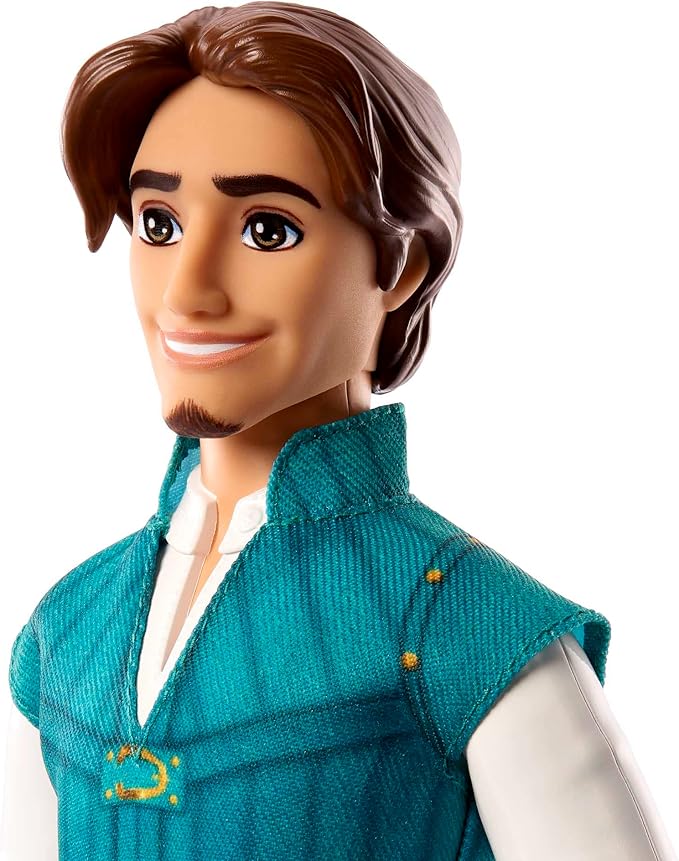 Mattel Disney Princess Toys, Flynn Rider Fashion Doll in Signature Outfit Inspired by the Disney Movie Tangled, Posable Character