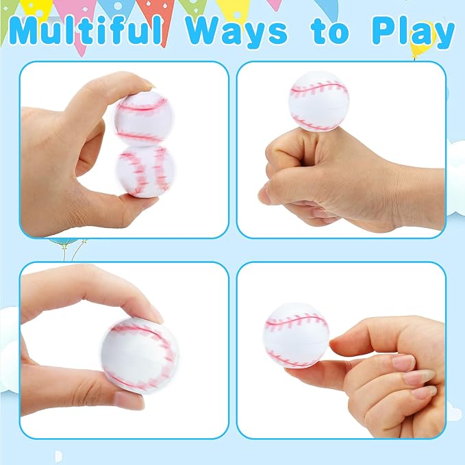 32PCS Spinning Baseball Sports Fidget Toys Party Favors Bulk for Kids 4-8 8-12 Birthday Goodie Treat Bag Stuffers Classroom Treasure Box Toys Carnival Prizes Pinata Fillers Small Mini Return Gift