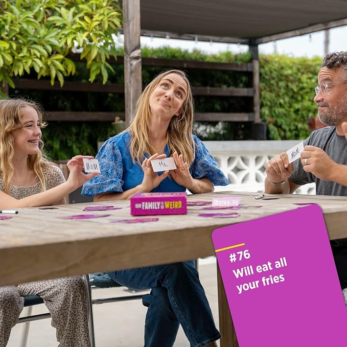 DSS Games Our Family is So Weird [A Family Card Game to Decide Who’s Most Likely to | Game Night Idea for Teens, Adults & Groups Great for Reunions, Vacation, Road Trips]