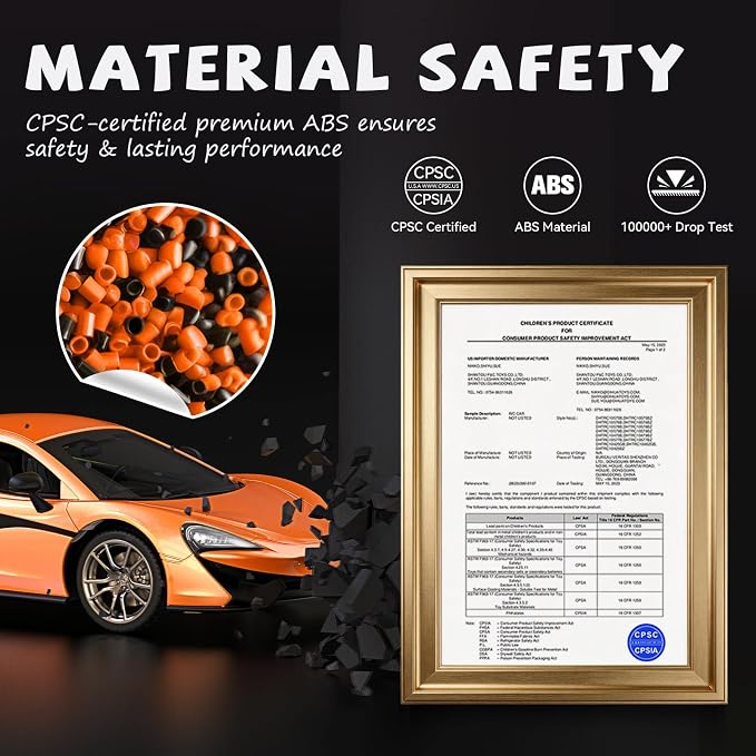 AEROQUEST McLaren Remote Control Car Officially Licensed 1:14 MCLAREN 570S RC Car for Boys and Girls Race Car Toy for Kids Gift Idea for Birthday(Orange)