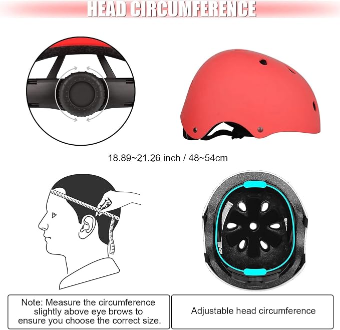 WayEee Kids Bike Helmet Set Skateboard Knee Pads, Helmet Pad Set Protective Gear Set Adjustable for Girls Kids 3-14 Helmet Elbow Pads Wrist Guards for Sport Cycling Bike Roller Skating Scooter