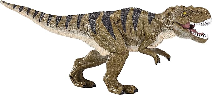 MOJO - T-Rex Tyrannosaurus with Moving Articulated Jaw | Hand-Painted Toy Figure | Prehistoric Life Collection | True to Life & Highly Detailed | Designed in UK