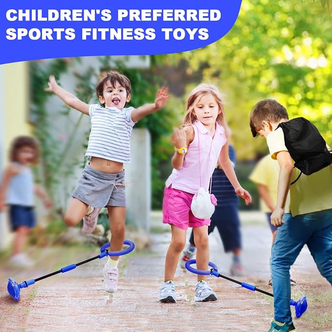 Hewog Skip Ball, Portable Foldable Colorful Flash Wheel Swing Ball, Kids Toys for Girls & Boys, Sports Fitness Toys for Kids & Adults. Gifts for Mom Women & Girls Toys Age 5-10 Years