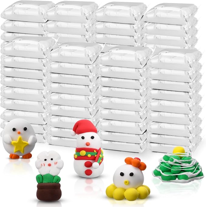 WinnerWhy 72 Pcs 38oz Air Dry Clay Modeling Magic Ultra Light Modeling Clay for Kids DIY for Sculpting Air Dry School Gift(White)