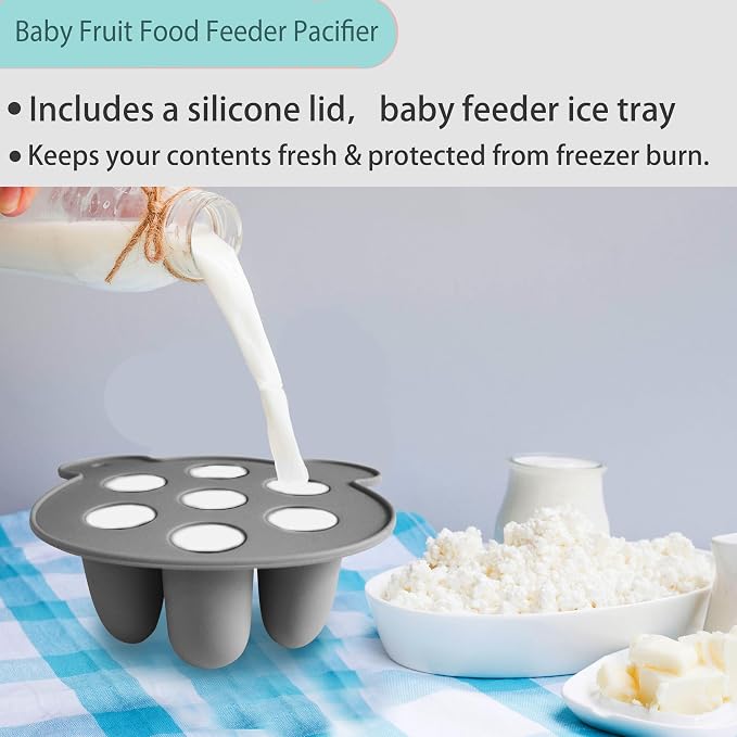 BigSpinach Frozen Breastmilk Teether Tray Breastmilk Teether for Soothing Baby's Gums