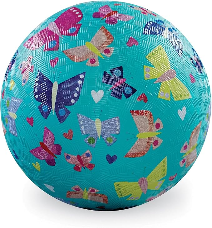 Crocodile Creek Playground Ball - Durable Rubber Ball for Kids Ages 3 and Up - Bouncy Inflatable Ball for Kickball, Indoor Games, and Outdoor Sports - PVC-Free
