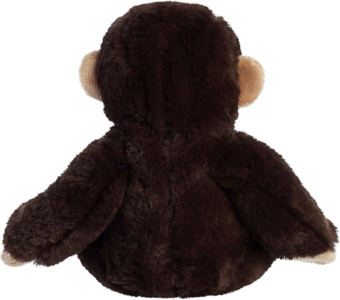 Aurora® Responsibly Made Eco Nation™ Chimpanzee Stuffed Animal - Ideal for Playtime Adventures - Perfect for Birthdays or Just Because - Brown 7.5 Inches