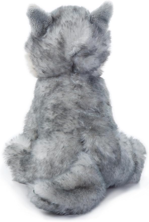 The Petting Zoo Wolf Stuffed Animal Plushie, Gifts for Kids, Wild Onez Babiez Wildlife Animals, Grey Wolf Plush Toy 6 inches