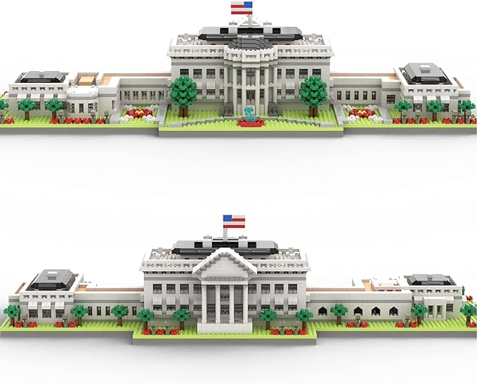 SEMKY Micro Mini Blocks White House Famous Landmark Model Set,(3000Pieces) -Building and Architecture Toys Gifts for Kid and Adult