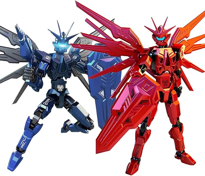 T13 Action Figure 2Pack Sets – Already Assembled 3D Printed Collectible Toy with Dummy 13, Titan 13 Robot T-13 Model Dummy Toys Kit for 6 7 8 9 10 11 12 Years Old Kids Gift & Adults