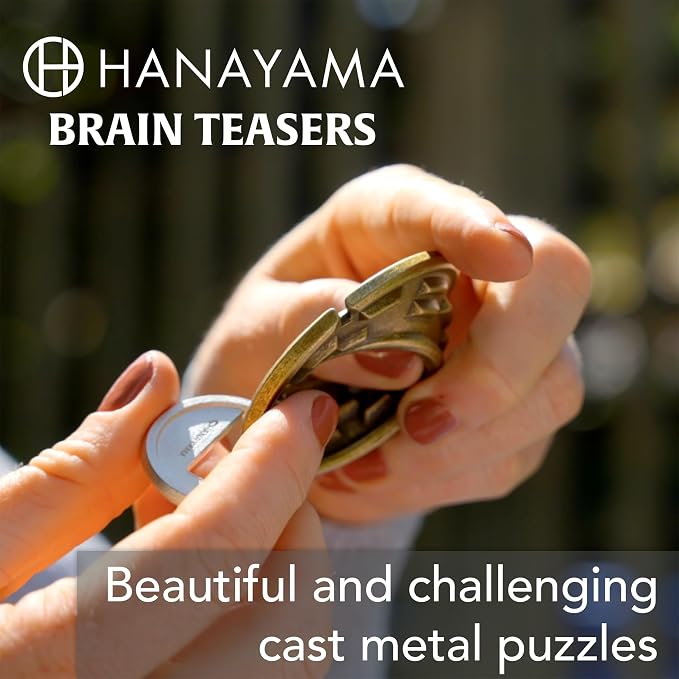 BePuzzled, Hex Hanayama Cast Metal Brain Teaser Puzzle Mensa Rated Level 3, for Ages 12 and Up