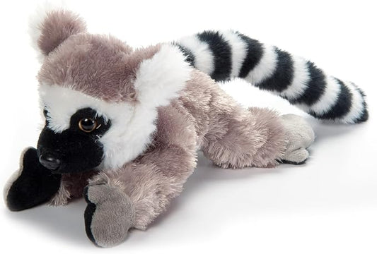 The Petting Zoo Ring Tailed Lemur Stuffed Animal Plushie, Gifts for Kids, Scoopz Wildlife Animals, Lemur Plush Toy, 8 inches