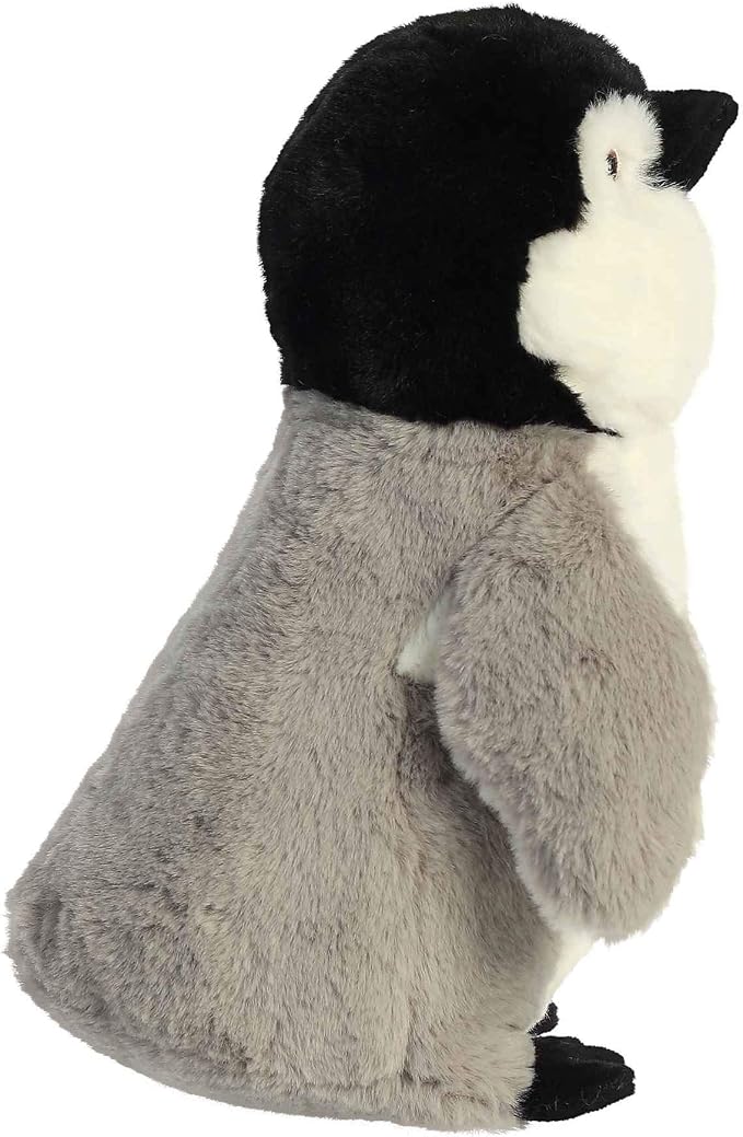 Aurora® Responsibly Made Eco Nation™ Penguin Stuffed Animal - Ideal for Playtime Adventures - Perfect for Birthdays or Just Because - Gray 9.5 Inches