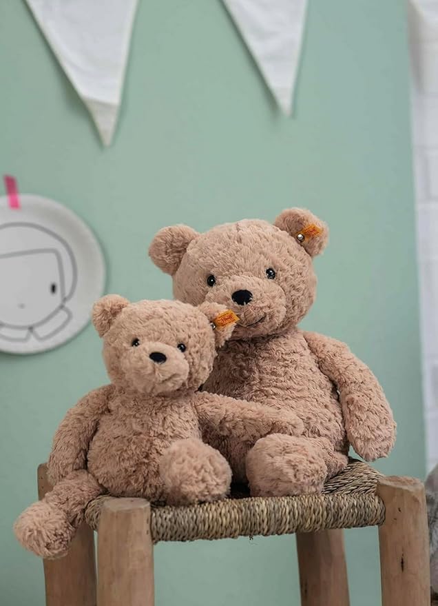 Steiff Jimmy Teddy Bear, Premium Teddy Bear Stuffed Animal, Plush Toy for Kids (Light Brown, 12")
