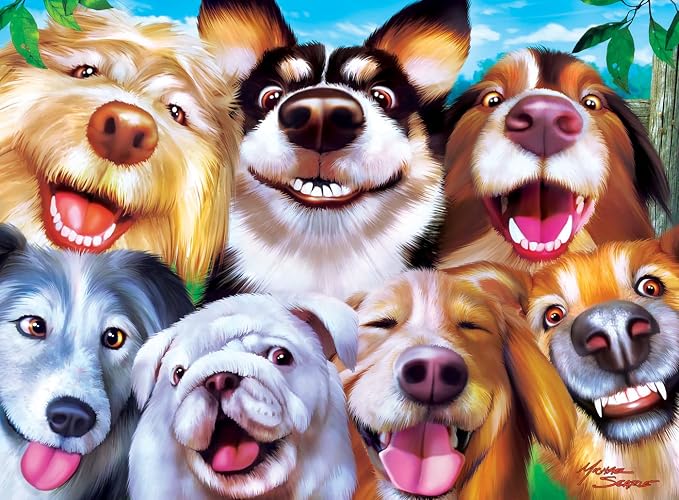 MasterPieces – Jigsaw Puzzle Set for Kids 6+ Years, 4-Pack of 100 Pieces, Educational and Fun Game, Silly Animals Collection, Gift Idea for Children, 8" x 10"