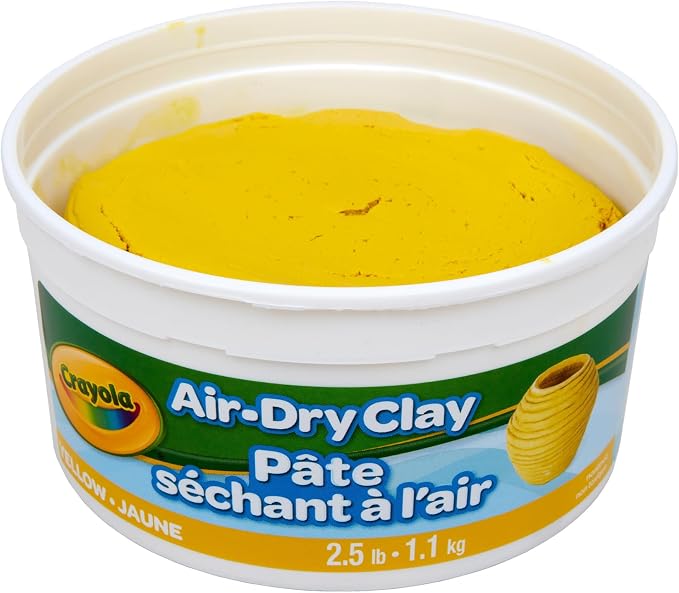 Crayola Air Dry Clay, 2.5lb Tub, Yellow