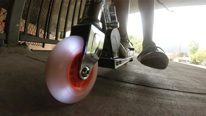 Razor Spark Ultra Kick Scooter for Kids Ages 8+ - Spark Bar, Ultra Bright LED Wheels, Rear-Fender Brake, Adjustable Handlebars, for Riders up to 143 lbs