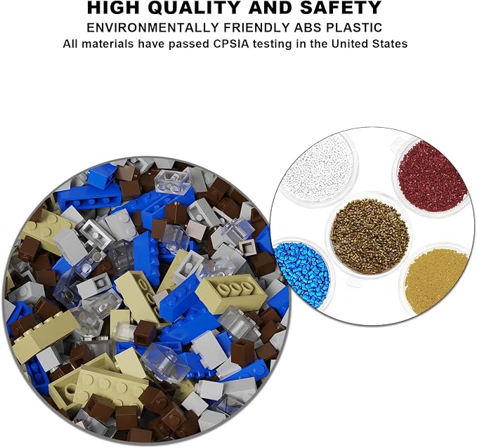 300 Pcs Classic Building Bricks, Apricot Yellow Bulk Bricks,Compatible with and Major Brands Parts and Pieces, Creative Building Block Toys for Boys Girls Ages 6 7 8 9 10 Year Old