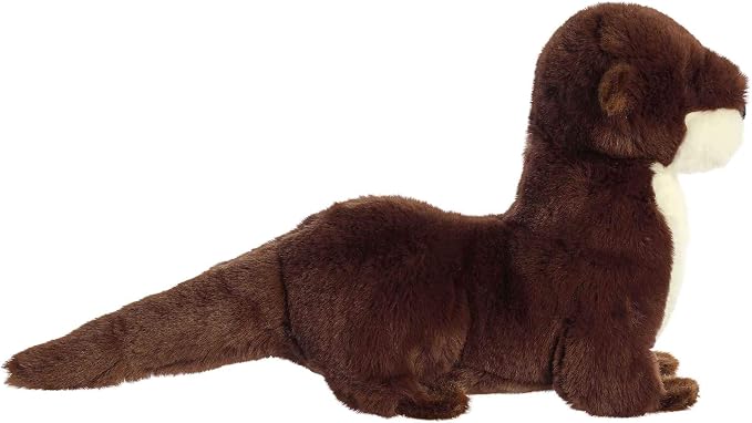 Aurora® Eco-Friendly Eco Nation™ River Otter Stuffed Animal - Environmental Consciousness - Recycled Materials - Brown 13.5 Inches