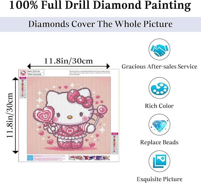 JAKI Diamond Art Painting Kits for Adults-Diamond Art for Adults,Full Drill Diamond Art Kits for Gift Home Wall Decor(12x12inch)