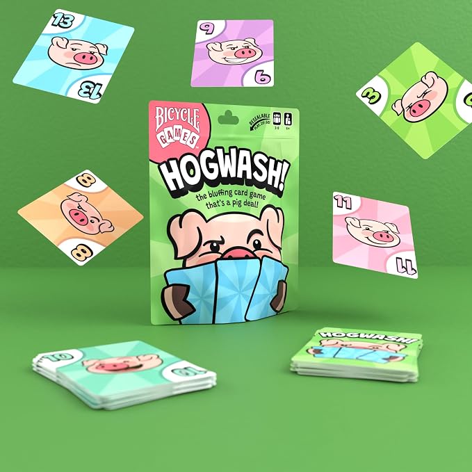 Bicycle Games Kids Collection x3- Hogwash, Trash, Cats in The Corner– Family-Friendly Strategy Card Game for Kids, Teens & Adults, Easy-to-Learn Gameplay, Fun Cat-Themed Game Night Activity