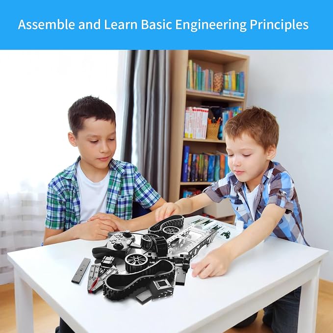 Robotic Arm Kit, Science Projects for Kids Ages 8-12, Cool Electronic Robot Kit for Boys & Girls to Learn Programming/Techology, Educational Toy Building Kits for Beginners, Xmas Birthday Gift.
