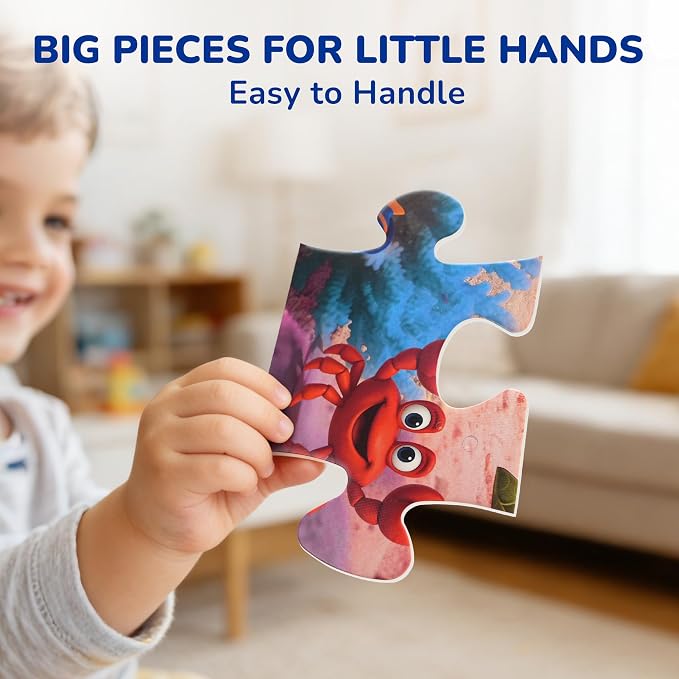 BenBen Floor Puzzles for Kids, 48 Piece 2 x 3 feet Underwater Ocean Puzzles for Kids Ages 4-6, Large Jigsaw Puzzles for Toddlers, Birthday Gift for Girls Boys