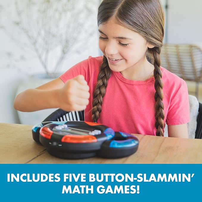 Educational Insights Multiplication Slam - 3rd Grade Math Games for Kids 8-12, Multiplication Learning Games for Kids, Handheld Electronic Math Game, Self-Teaching Elementary STEM Tools