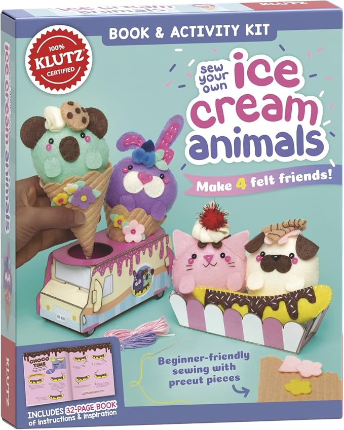 Klutz Sew Your Own Ice Cream Animals