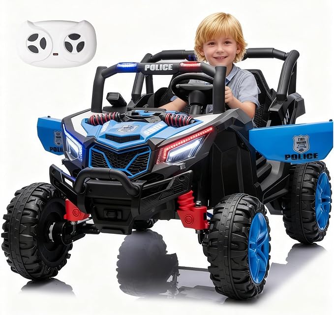 4WD UTV 24V Ride On Toys for Big Kids Ride On 2 Seater Ride On Toys Kids | 2 Seater Ride On Car for Kids Side-by-Side UTV Electric Cars for Kids Electric Ride Car Ride On Toys for Kids 4-8