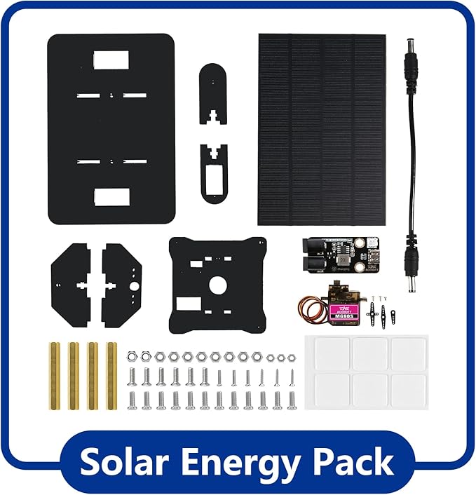 ACEBOTT Smart Car kit Functions STEM Coding for Ages 16+ Solar Energy Expansion Pack(Without Car)-Solar Panel Pack Solar Module Durable Outdoor Solar Charger