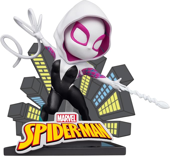 YuMe Spider Man Attack Action Figure - 3.5" | Single Pack Collectible Toy in Box | Official Licensed Marvel Merchandise | Gift for Marvel Superhero Fans & Collectors | Collect the Set | Durable Vinyl