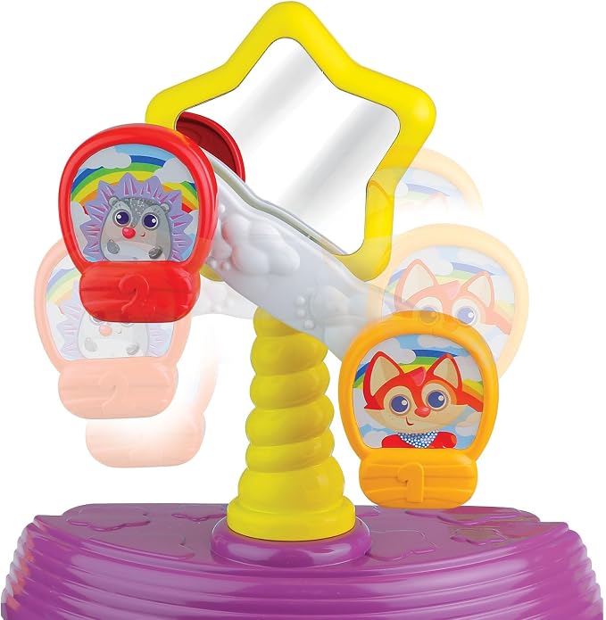 winfun Baby Move 3-in-1 Activity Center with Adjustable Height Includes Ball Popper, Spinning Ferris Wheel & More Converts from Sitting to Spinning to Toddler Play Table, Ages 6 to 36 Months