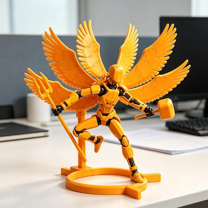 2026 New Assembly Required-Titan 13 Action Figure,Dummy Robot 13 Action Figures Set,3D Printed Multi-Jointed Action Figures,Nova 13 Action Figure for Collectors Desktop Decorations(Blue Angel)