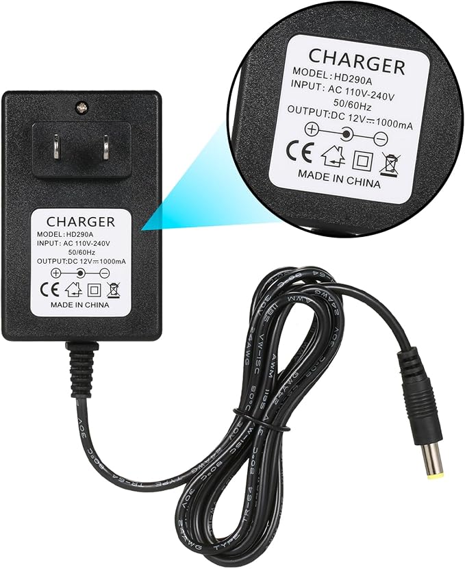 12V Charger for kidzone Bumper car,12v Battery Charger for Ride On Toys,cargador para carro eléctrico de niño, Kids Bumper Car Replacement Charger