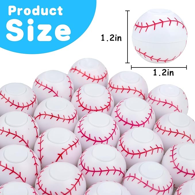 32PCS Spinning Baseball Sports Fidget Toys Party Favors Bulk for Kids 4-8 8-12 Birthday Goodie Treat Bag Stuffers Classroom Treasure Box Toys Carnival Prizes Pinata Fillers Small Mini Return Gift