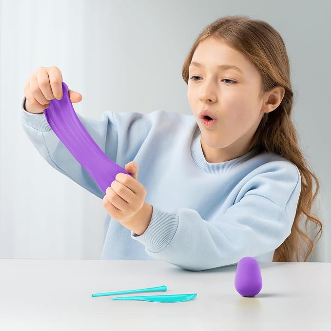 HEY CLAY Modelling Air-Dry Clay with Fun Interactive App - Modeling Clay and Crafts Set for Kids Ages 3 to 8 - Series Rainbow Unicorns, 3 cans (Rainy)