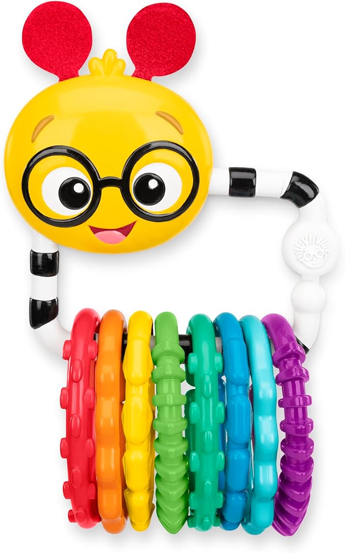 Baby Einstein Cals Connectors Sensory Toy with Textured Links, Ages 0+ Months and Up