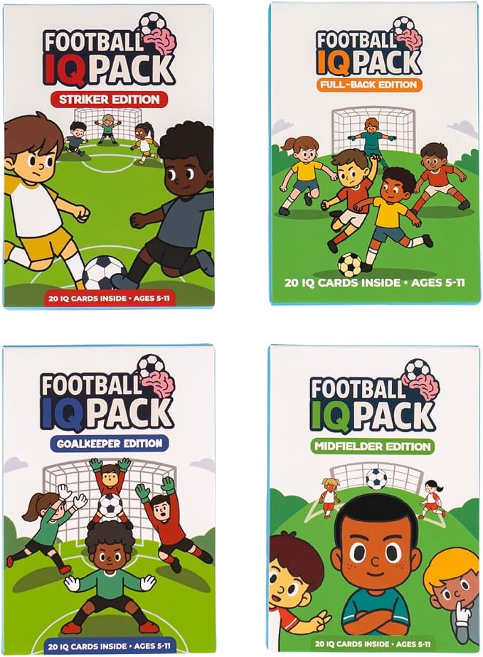 Soccer IQ Cards by Football IQ Pack™ – Build Game Intelligence (Ages 5–11)