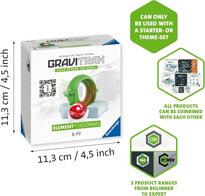 Ravensburger GraviTrax: Loop Accessory | Marble Run & STEM Toy for Boys & Girls Ages 8 & Up | Accessory for 2019 Toy of The Year Finalist