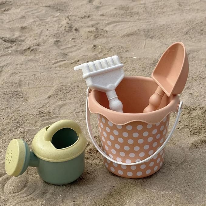 Beach Toy Set – Premium Sand Toys with Shovel & Molds, Eco-Conscious Travel Beach Kit for Outdoor Play & Summer Adventures (4 PCS)