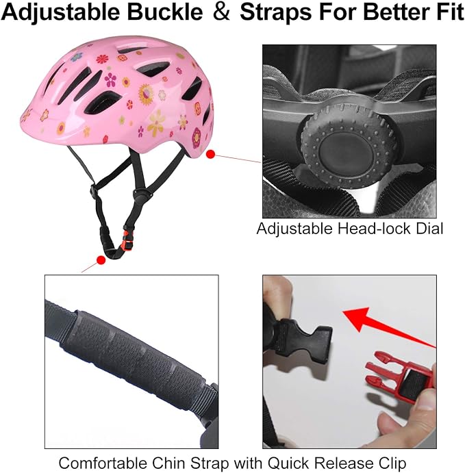 GLAF Baby Bike Helmet Toddler Helmets for 1 Year Old and up Infant Girls Boys Multi Sport Adjustable for Scooter Bicycle Skateboard Cycling