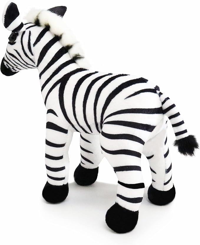 Ice King Bear Wild Animal Small Stuffed Animals Zoo Family Plush Toy (Zebra 7 Inches)
