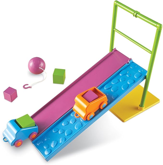 Learning Resources STEM Force and Motion Activity Set - Classroom STEM Toys for Kids, Kids Science Experiments, Science Engineering Kits, Physics Toys, Building Kits, Toy Engineering Set