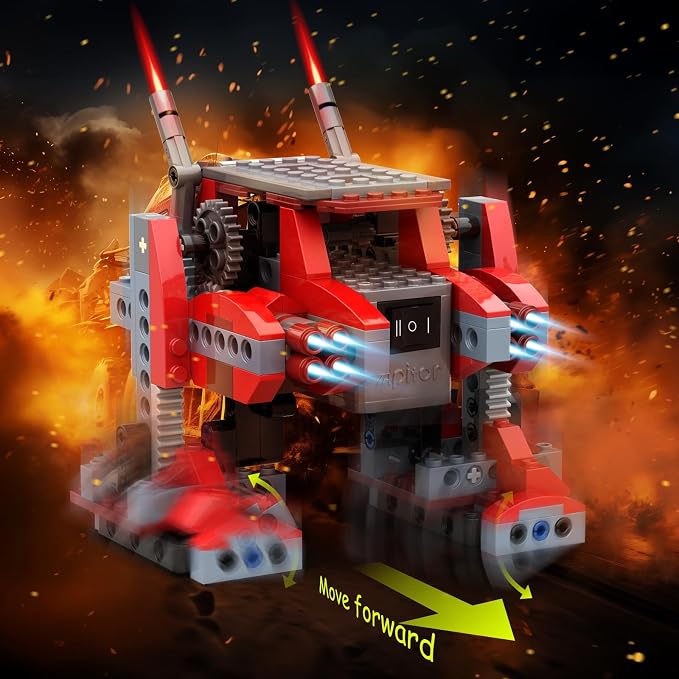 Apitor Robot B STEM Kits for 6-7 Year Old Boy, 8 in 1 Electric Monster Truck Building Toys for Kids 6-8 8-10, DIY Educational Construction Science Kit for Boys 6-12 Christmas Birthday Gift