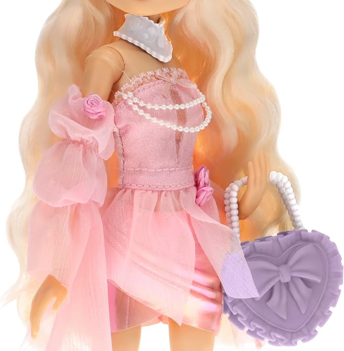 PhatMojo Dress to Impress - Winter Rose Fashion Doll - Series 1-11.5-Inch Tall - Includes DLC Code Redeemable on Roblox - Officially Licensed Doll
