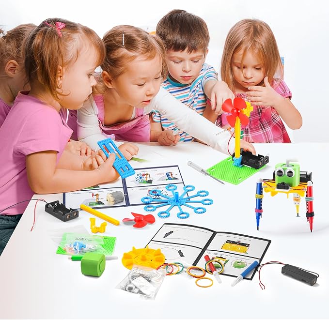 BeAndge STEM Kits for Kids Age 6-8 8-10 - Boy Gifts for 6 7 8 Year Old Boys Birthday Gift, STEM Toys for Age 8-13, Science Kits for Kids 5-7 8-12, Robotics Experiment Engineering Robot Building Crafts
