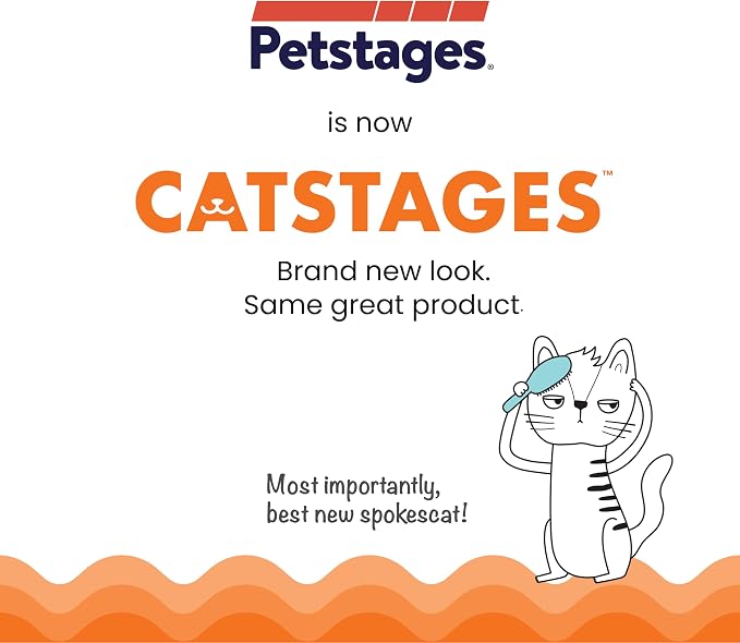 Catstages Strawbabies 3-Pack Catnip Cat Toys for Dental Health, Feather & Crinkle Teething Toys for Kittens and Indoor Cats, Interactive Play, Pink