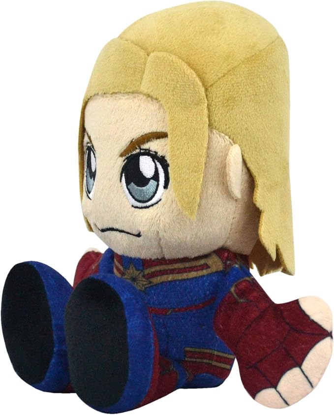 Marvel Captain Marvel 8" Kuricha Sitting Plush - Soft Chibi Inspired Toy