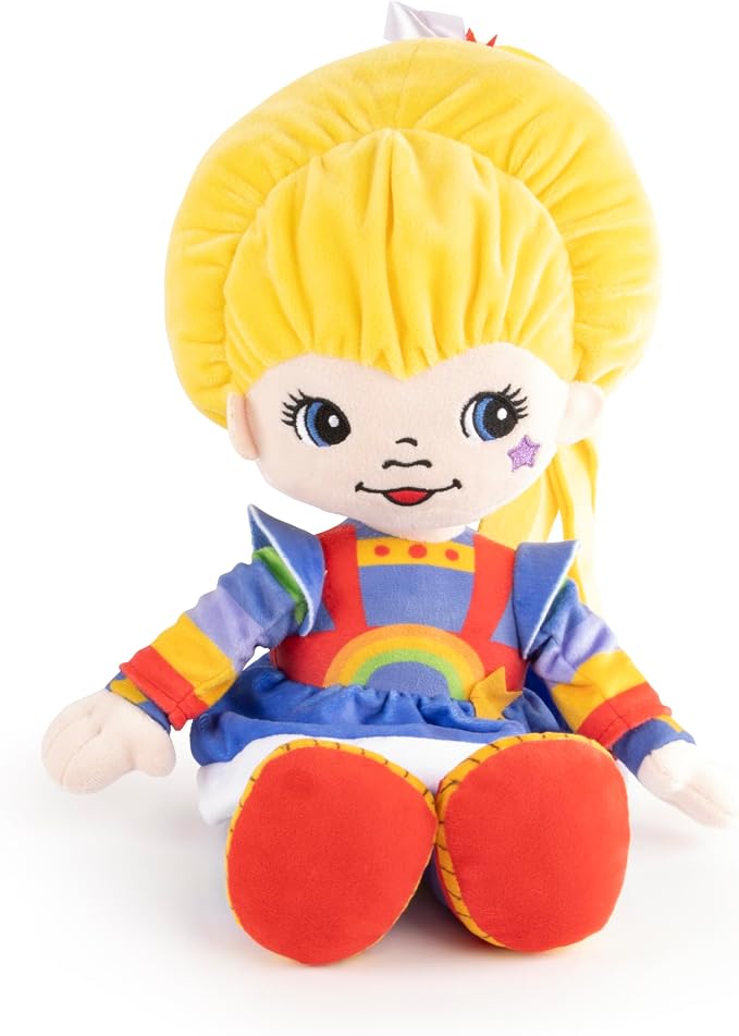 Jay Franco Rainbow Brite Plush Pillow Buddy - Super Soft Stuffed Character Pillow, Polyester Microfiber, 17 Inches